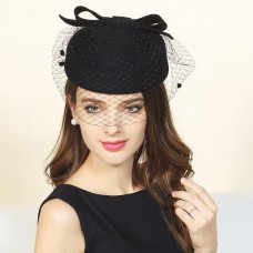 Mujers 100% Wool Felt Dress Winter Hat Beret Pillbox Hats Event Church Tea Party  eb-26094594